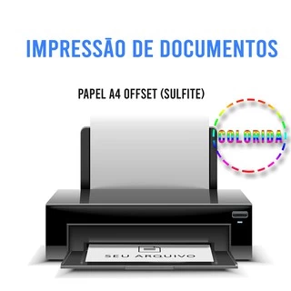 Impressão Colorida em Papel Fotográfico Brilhante (A4) de 180g - Fotos, documentos e etc