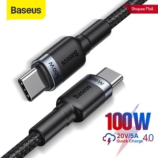 Cabo USB-c Baseus 100W Para Tipo PD Carregador Rápido MacBook Pro