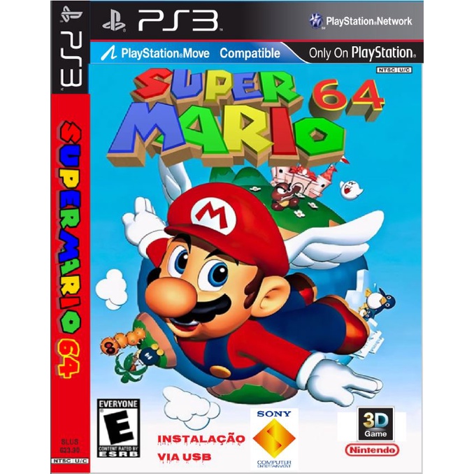 Mario 64 BR para Ps3 Instalacao Via USB CFW ou HEN