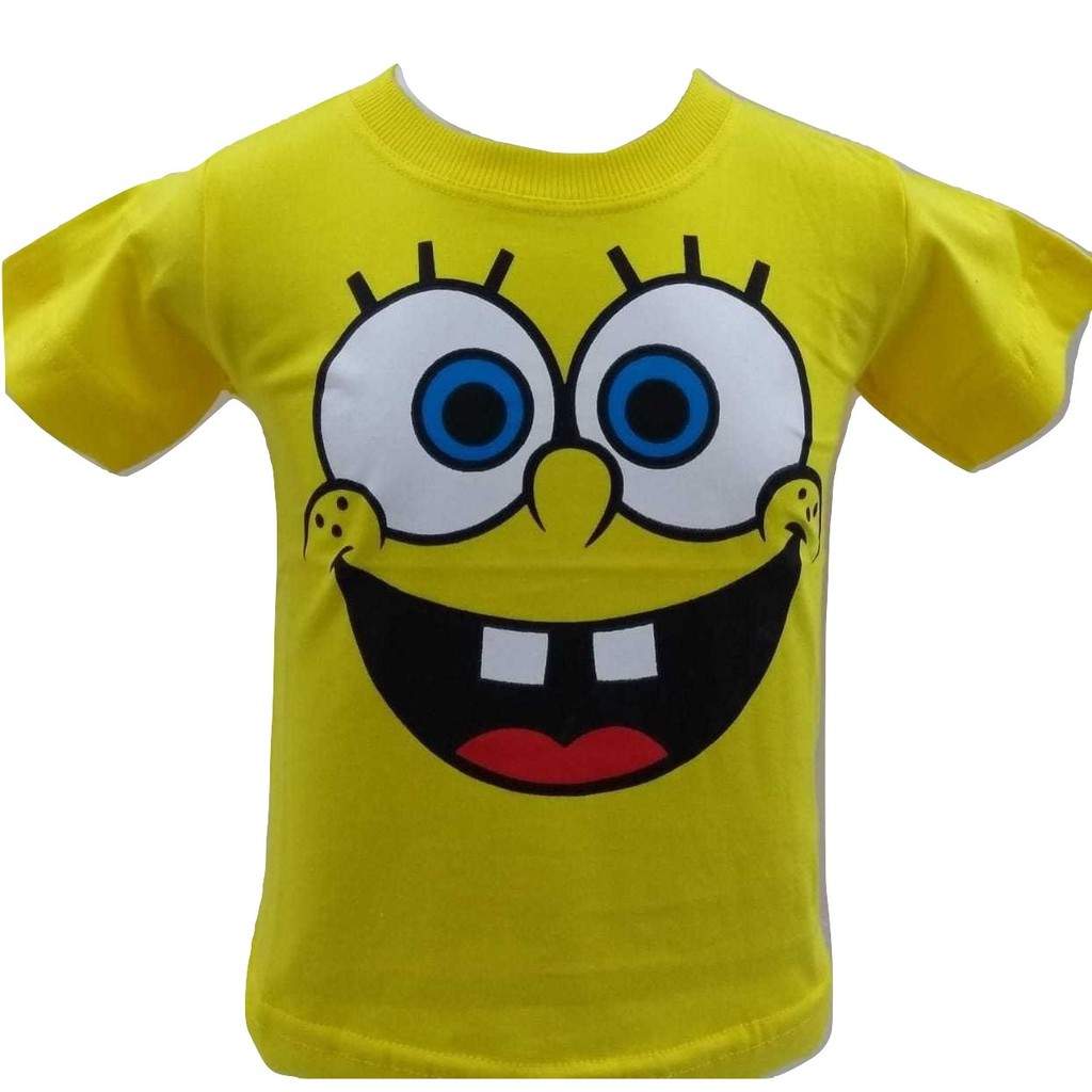 Camiseta Camisa Infantil Adulto Bob Esponja Algodao Promocao