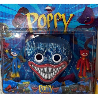 Kit 3 Bonecos Huggy Wuggy Playtime Poppy Pelúcia Kissy Missy