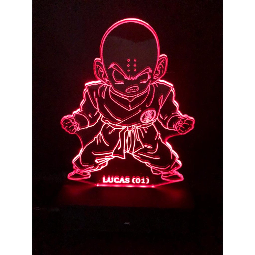 Broly, Dragon Ball z, desenho, decoração, Luminária Led 3d,16