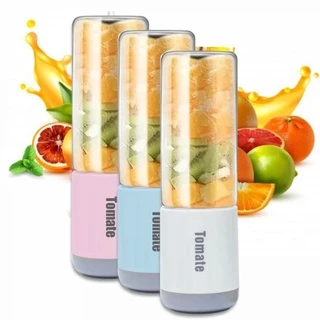 Mini Liquidificador Portátil Vidro 6 Lâminas Tomate Maz-007