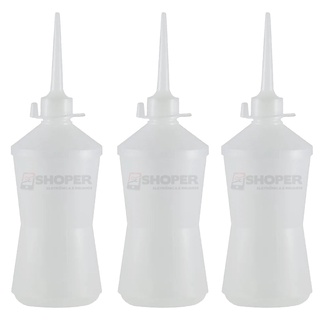 KIT 3 Unidades - Frasco Almotolia Para Líquidos e Fluidos 500ml C/ Bico Aplicador e Tampa