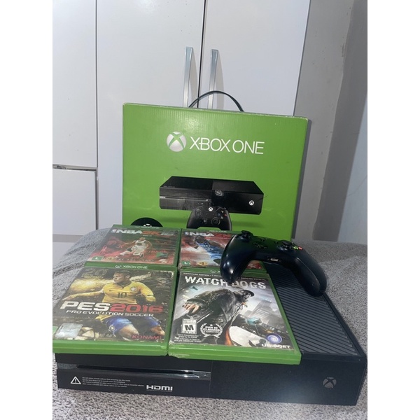 Xbox One 500gb Completo + Jogo + Controle Original + Hdmi