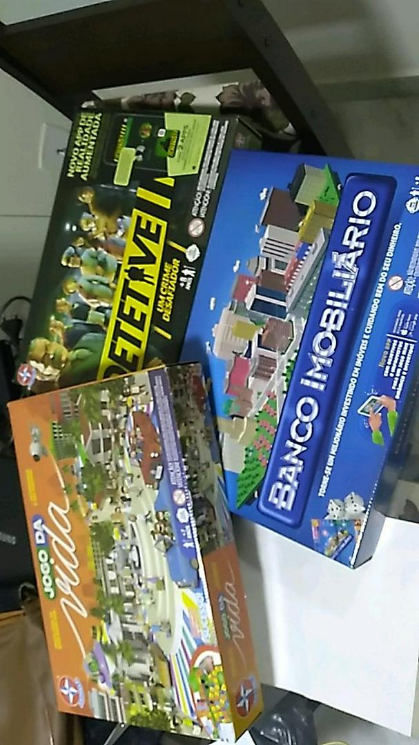 Kit Tabuleiro Banco Imobiliário + Jogo Da Vida + Detetive - T-Gift