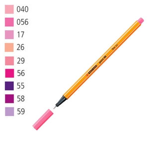 Caneta Stabilo Point 88 Tons de Rosa e Roxo