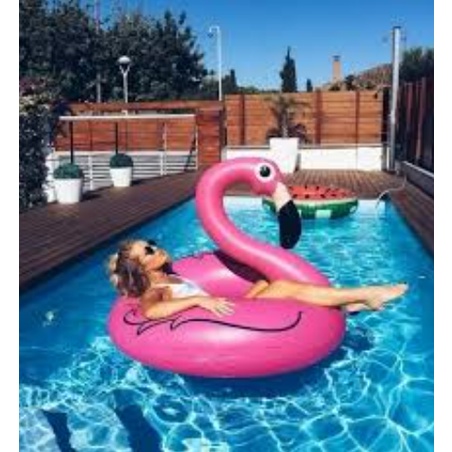 Boia Flamingo Gigante Rosa Inflável pronto entrega