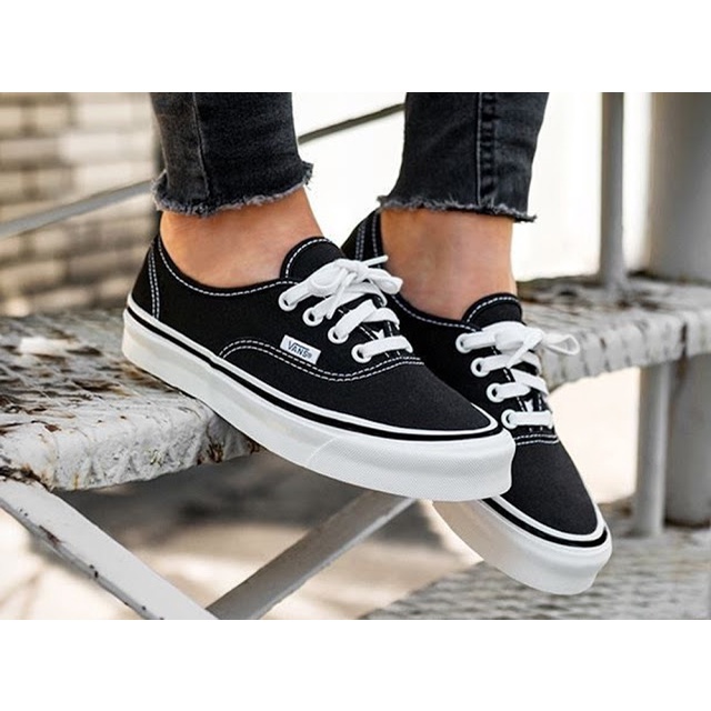 Tenis vans feminino sales authentic preto