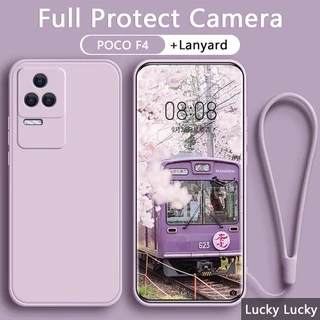 Capa POCO F4 F3 X4 X3 PRO GT De Silicone Líquido Com Cobertura Total Cordão Para
