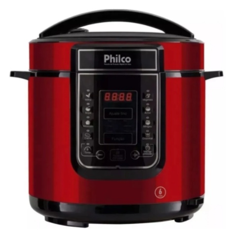 Panela Eletrica A Pressao Philco Ppp01 Vermelha inox 220v 6l | Shopee ...
