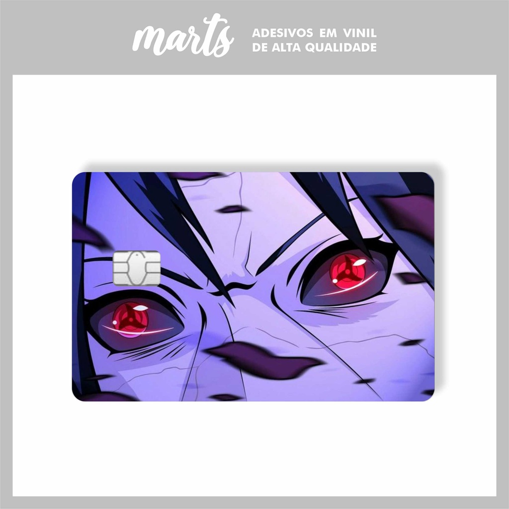 Adesivo Anime Demon Slayer 2 Temp Cartão Crédito Nezuko