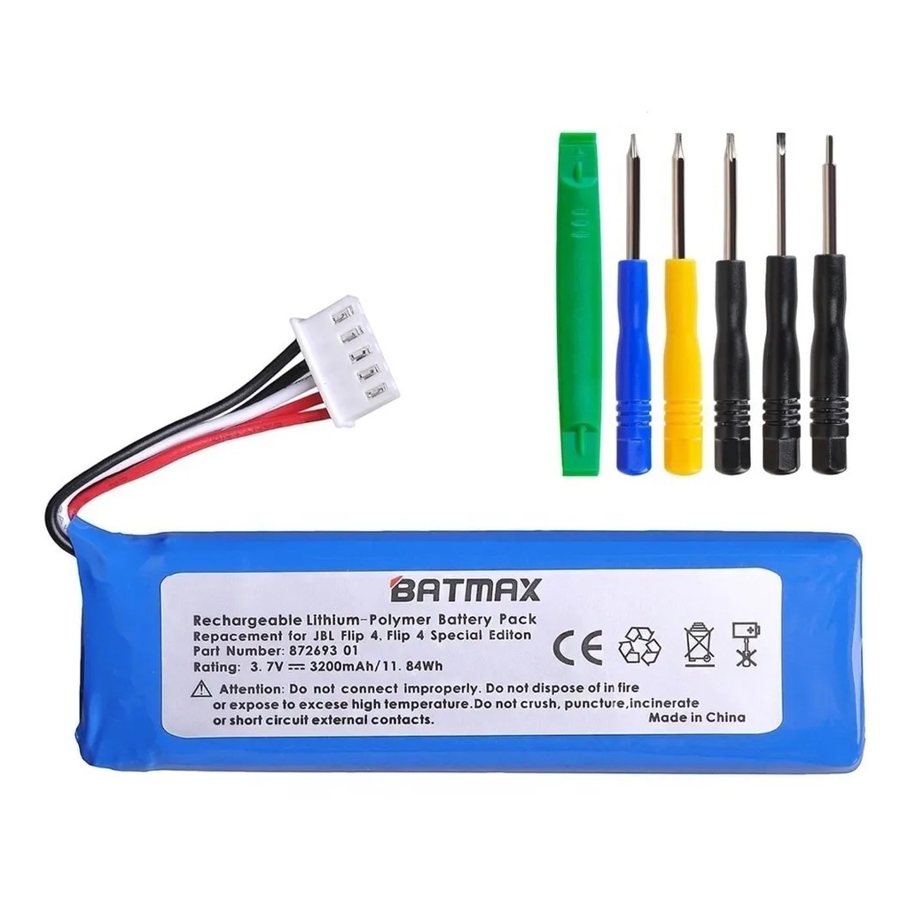 Bateria Jbl Flip 4/ Flip 4 Edição Especial + Kit Chaves | Shopee Brasil