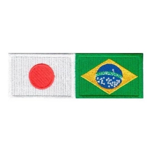 Bandeira Brasil Jiujitsu Patch Bordado Para Kimono Camisa em