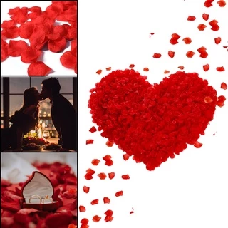 Pétalas de Rosas Artificiais Até 500 Pétalas Dia dos Namorados Kit Surpresa Romantica Flores Artificiais Romantico