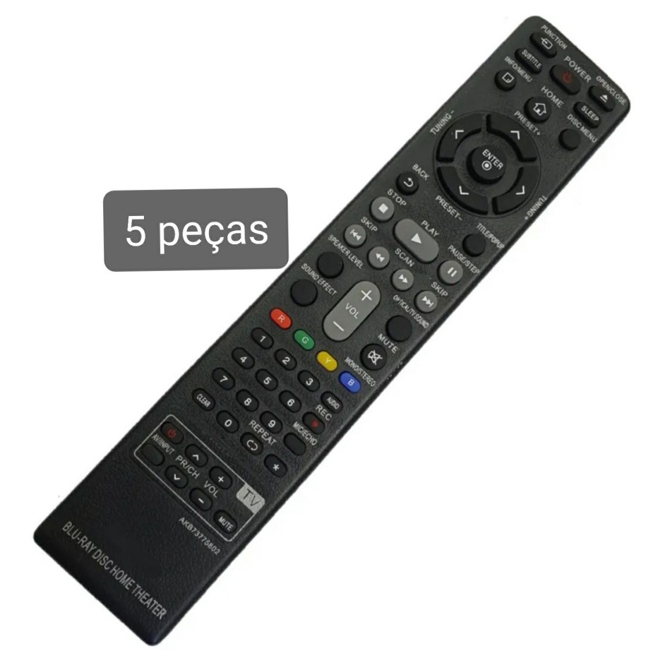 Controle Remoto Home Theater Bluray LG Akb73775802 Shopee Brasil