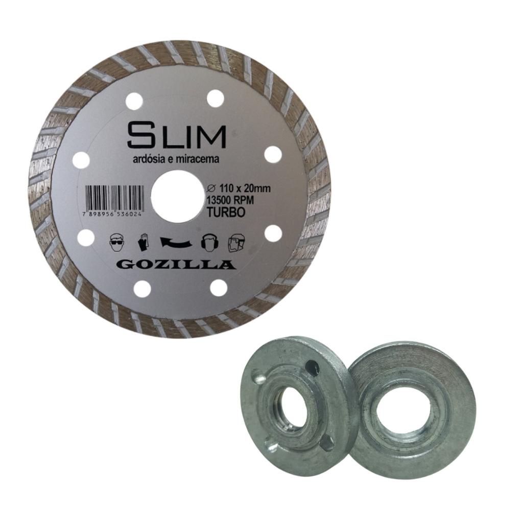 Adaptador Porca Flange Esmerilhadeira E Disco Slim Turbo