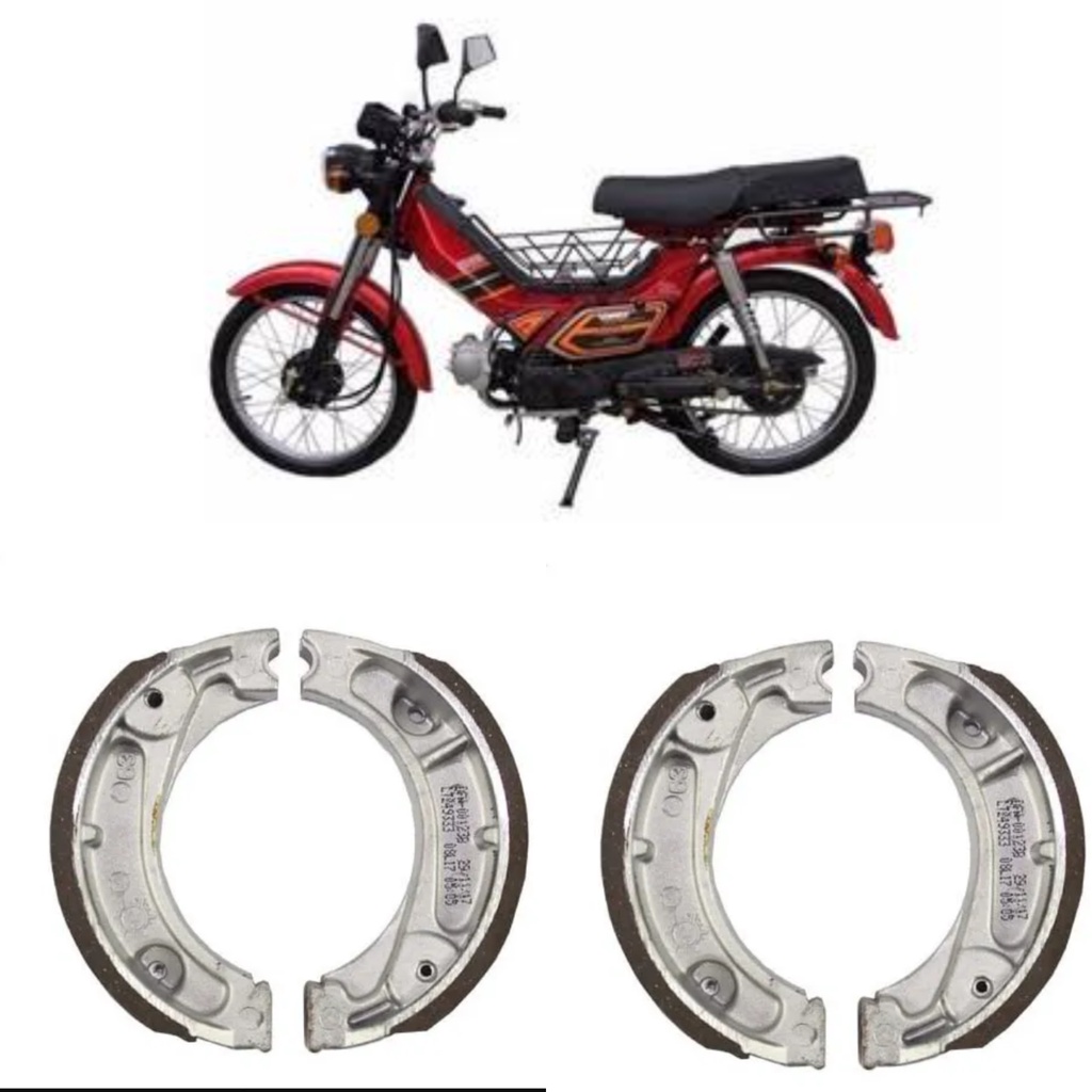 Sapata Freio dianteiro + traseiro Shineray XY 50 smart lona patim patin