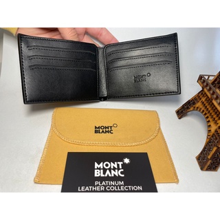 Carteira Masculina Montblanc Couro Legitimo Preto Texturizado Top Premium Alta Costura Shopee