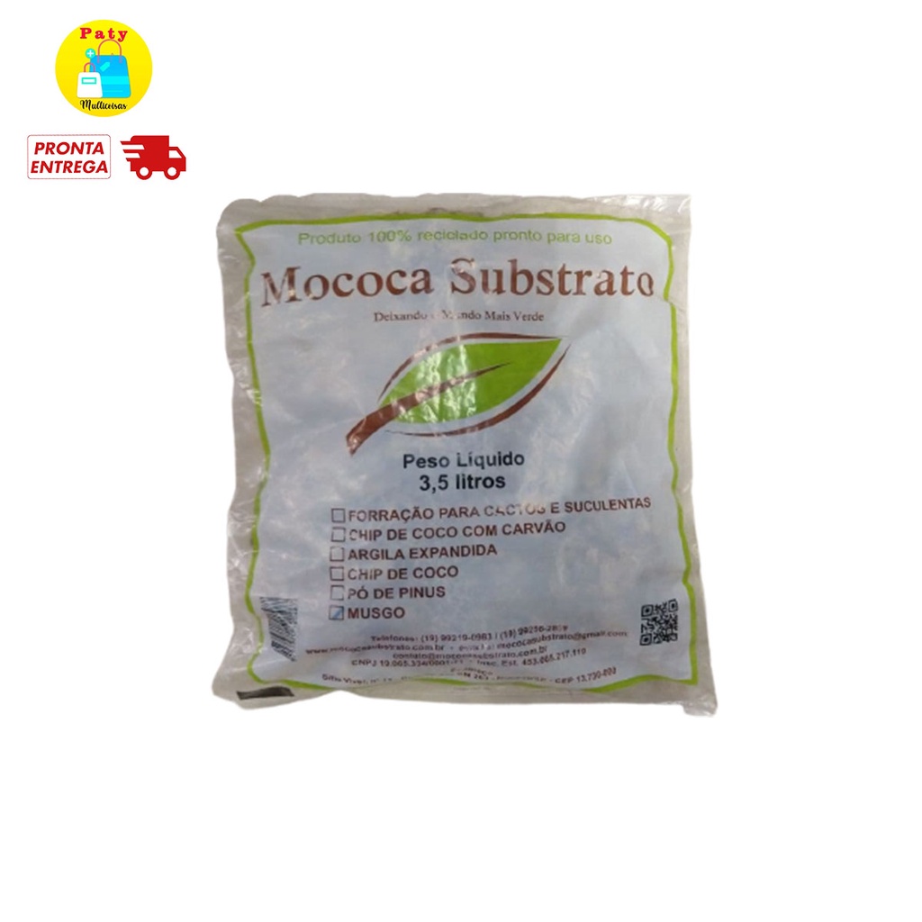 Musgo Esfagno Sphagnum substrato orquídeas 100g ou 120g