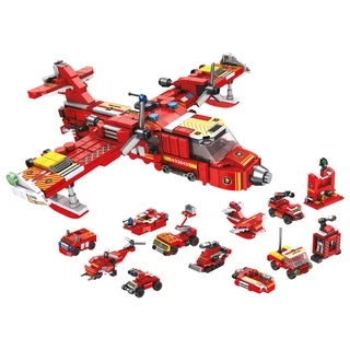 Blocos de Montar Cubic 25 em 1 Brigada de Incêndio 572 Peças Multikids - BR1614 em Oferta na Shopee