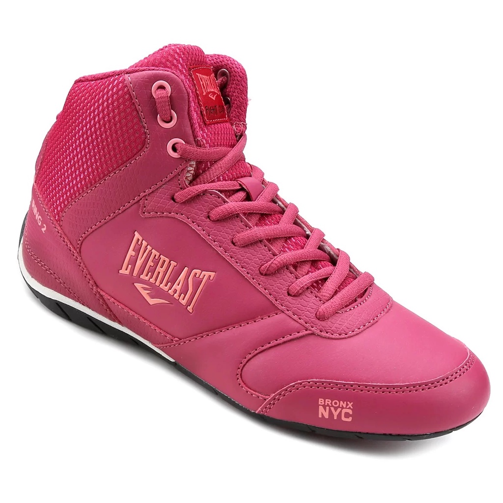 Tenis Bota Academia Boxe Everlast Cano Alto Feminino Rosa Pink Moda Treino  Competição Semi Novo tam. 37