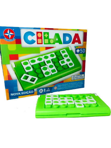 Um jogo de tabuleiro com as palavras jogos de lógica para crianças na  parte inferior.