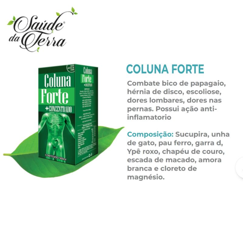 Coluna Forte Concentrado 100 Natural 500ml Shopee Brasil
