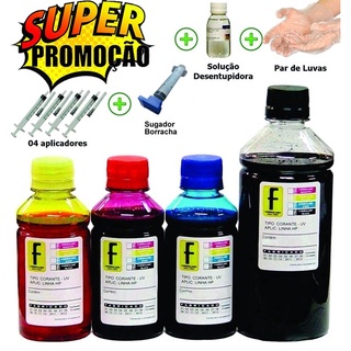 900ml Kit Tinta Recarga Cartucho 664 Hp 2136 3636 3836 Com Sugador + manual de instruções