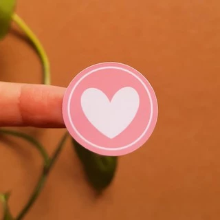 Adesivo lacre coração 3x3cm - Loja, e-commerce, varejo, personalização embalagem