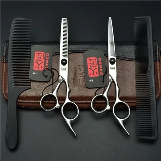 KASHO Tesoura De Cabeleireiro 6.0 6,5 Polegadas Conjunto De Tesouras De Corte De Cabelo Para Salão De Barbeiro 440C