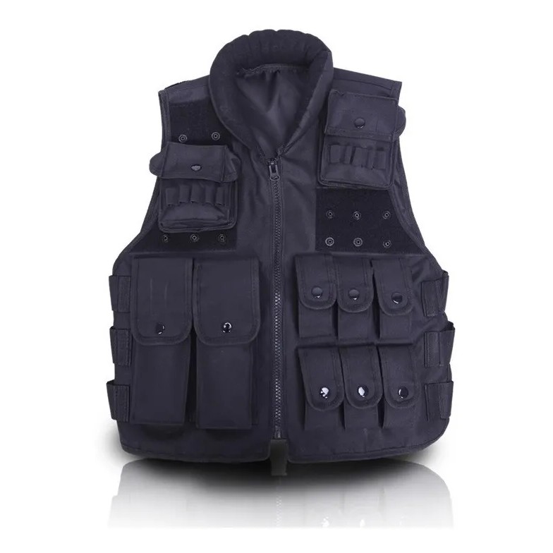 Colete Masculino e Feminino Colete Preto Segurança Esporte