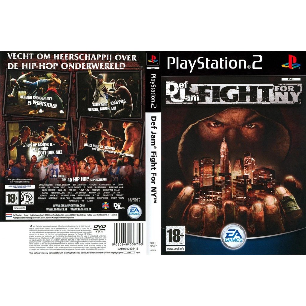 Def Jam - Fight for NY ROM (ISO) Download for Sony Playstation 2 / PS2 