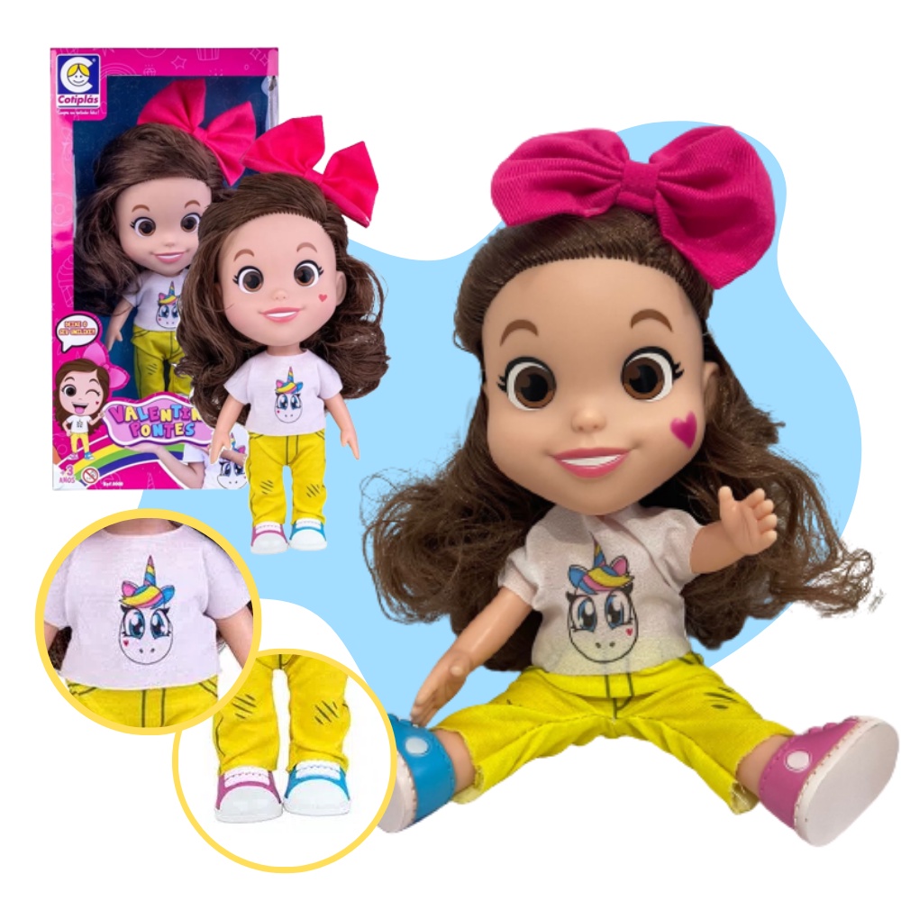 Comprar Boneca Valentina Pontes Completa Para Presente | Shopee Brasil