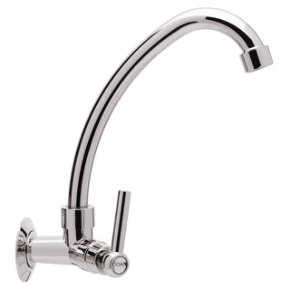 Torneira de Abs Cromada Longa Parede CA01L