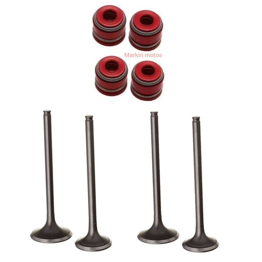 4 Válvula + 4 retentor competição Twister tornado 250 cbx xr250 admissão escape vedação dupla valvula