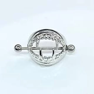 Piercing Mamilo Vampiro Aço Cirurgico / dourado