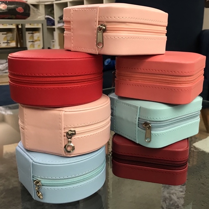 Porta Joias Viagem Portátil Caixinha Organizadora Bolsa Sacola Mala