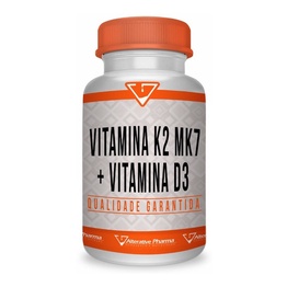 Vitamina K2 Mk7 120mcg + Vitamina D3 5000ui 120 Cápsulas