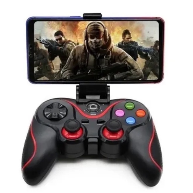 Controle Gamer Joystick Para Celular Pc Ps3 Android Gamepad Sem Fio Jogos  Fps Corrida