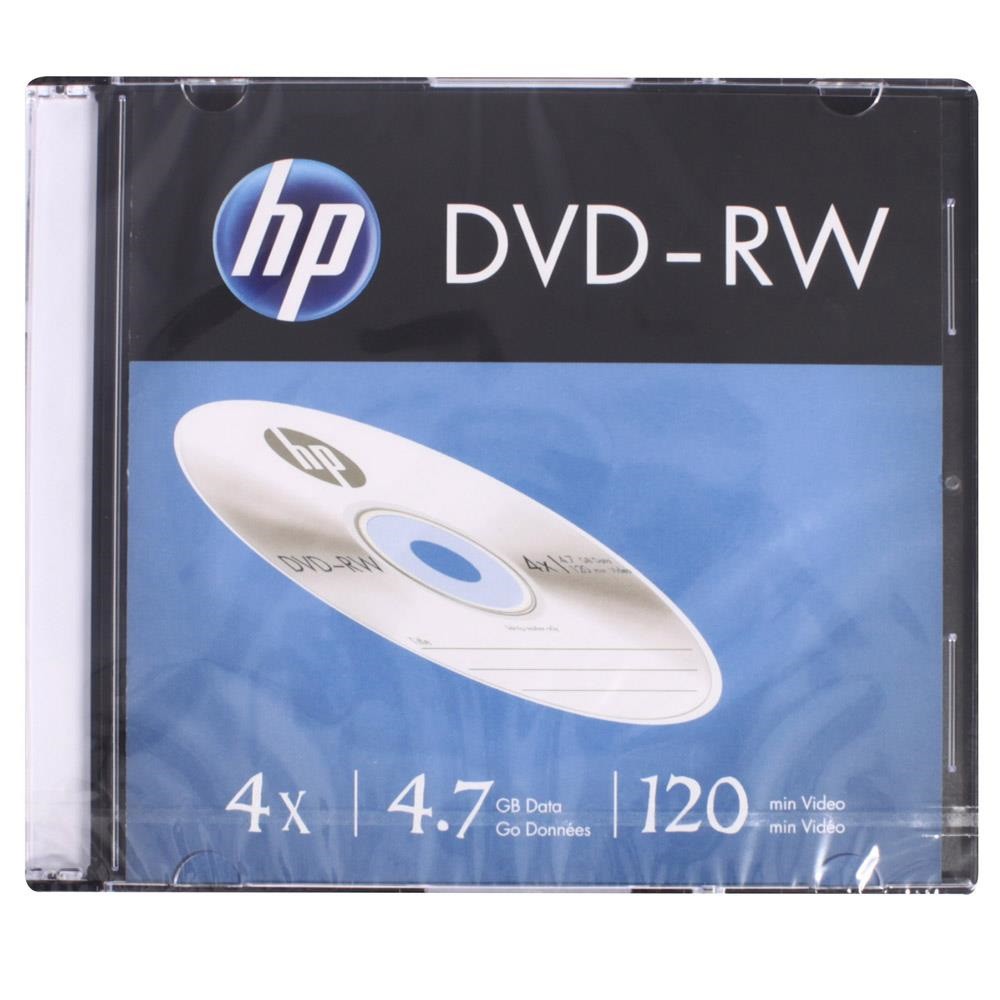 DVD-RW REGRAVAVEL 4.7GB 120MIN 4X SLIM- HP | Shopee Brasil