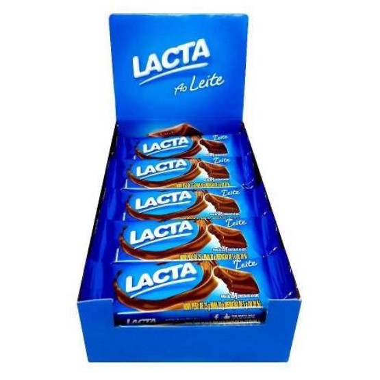 Chocolate Lacta Ao Leite 34g - Display 12X34g, Mr. Estoque