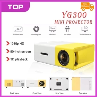 YG300 Mini Projetor LED Atualizado 600 Lumens 320x240P HDMI Compatível USB Audio Home Media Player