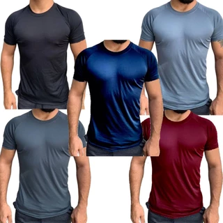 Kit 5 Camisetas Masculina Dry Fit