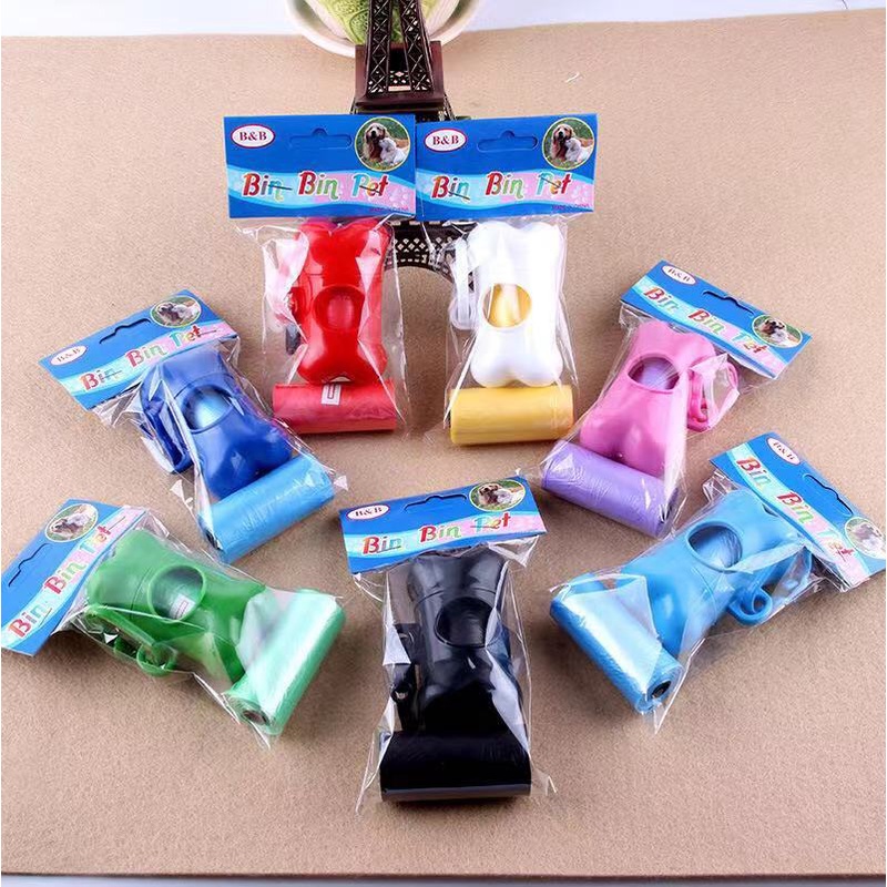 Kit Cata Caca Com 2 Refis De Saquinhos Higiênicos Para Cães E Gatos