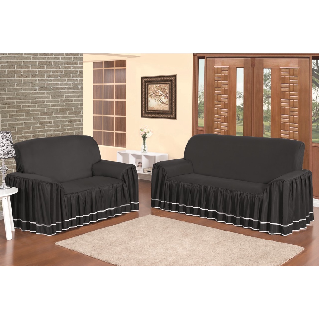 Kit Capa De Sofá 2 E 3 Lugares Dalia Microfibra Peletizada