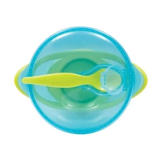 Kit Refeição De Bebê Com Colher Azul E Verde 5804 - Buba