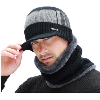 Touca De Frio Lã Forrada Masculino Gorro Toca Moda Inverno