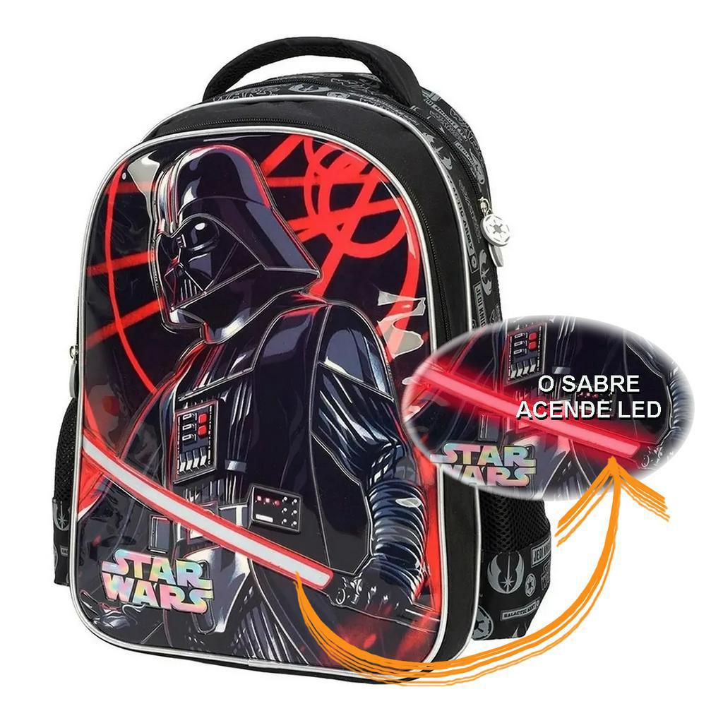 mochila infantil star wars menino costas grande ensino fundamental ...