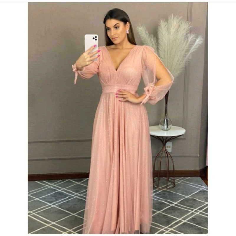 Vestido nude para store casamento no civil